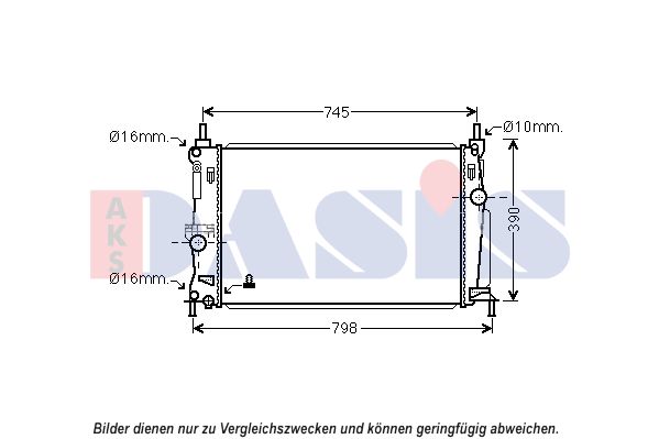 AKS DASIS Radiaator,mootorijahutus 110081N